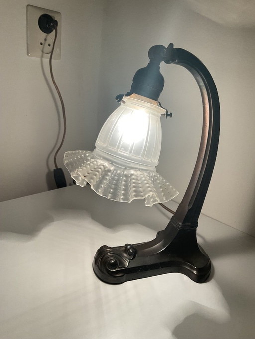 Lampada da tavolo in stile Art Nouveau