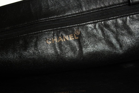 Image 1 of Chanel, Grand shopper in black lambskin leather