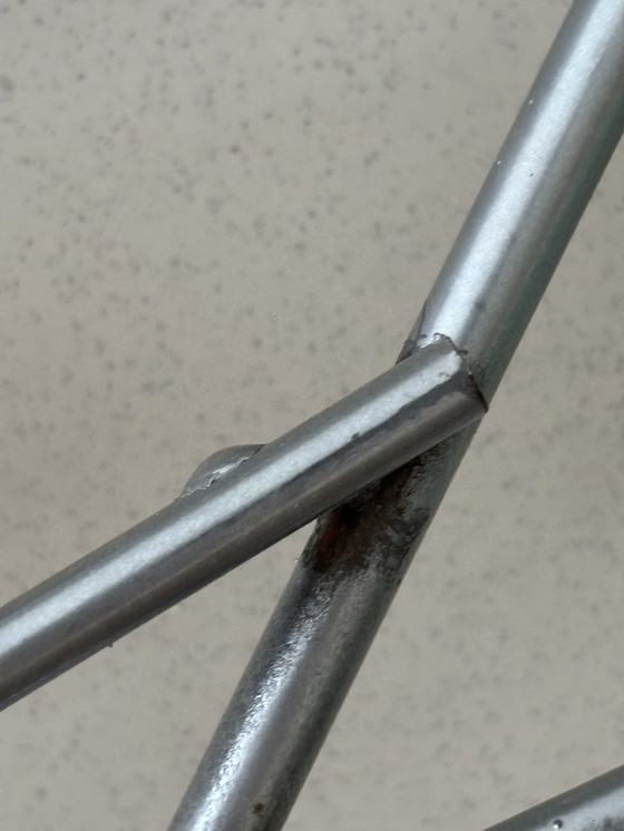 Image 1 of Vintage metalen abstracte design fruitschaal Groot model ± 74 x 38 cm