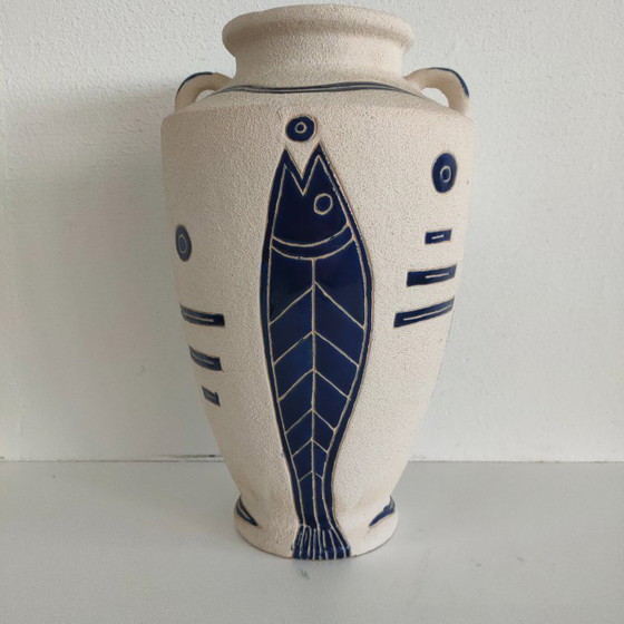 Image 1 of Unieke set aardewerk kruiken vazen (griekse stijl)