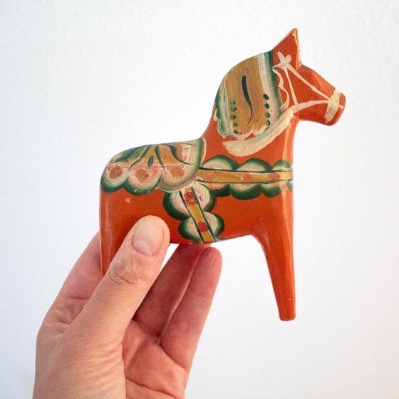 Image 1 of Cheval Dala Nils Olsson vintage original : Art populaire suédois