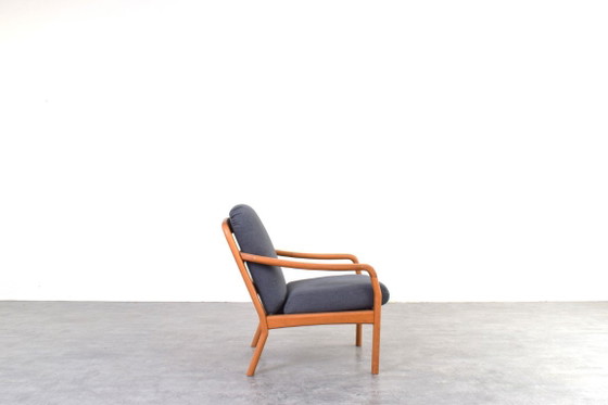 Mid-Century Danish Teak Lounge Chair by Dyrlund, 1970s. – Armchairs, Textile, Wood (photo 3 of 12)