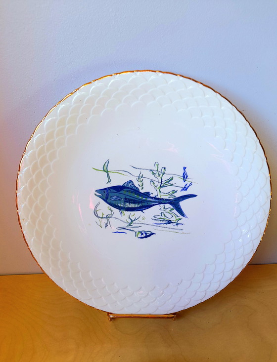 Image 1 of Limoges porcelain fish plates