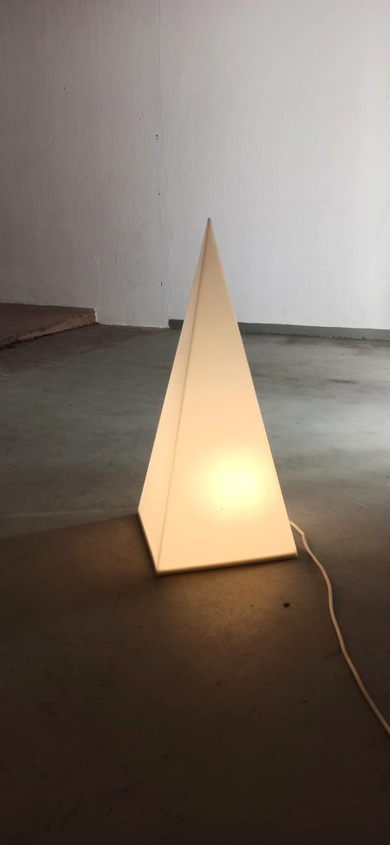 Image 1 of Vintage pyramid shaped floor lamp 
