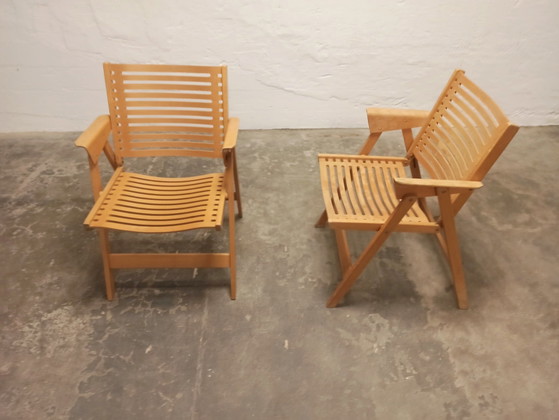2 x Niko Kralj Rex klapstoelen – Wood (photo 4 of 15)