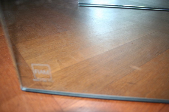 2 mesas auxiliares originales FIAM Italia D-LI – Cristal curvado – Fabricadas en Italia – Glass (photo 17 of 22)
