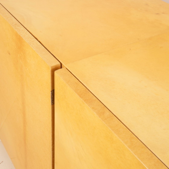 Giorgio Tura Mod. 1893/4P Italiaans perkament en messing Dressoir voor Tura Milano – Glass, Leather (photo 13 of 20)