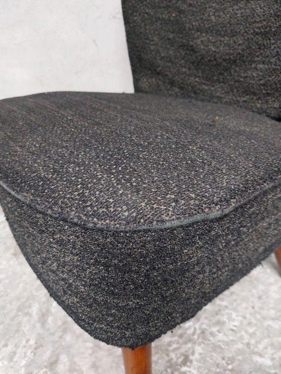 Image 1 of vintage grijze cocktailstoel