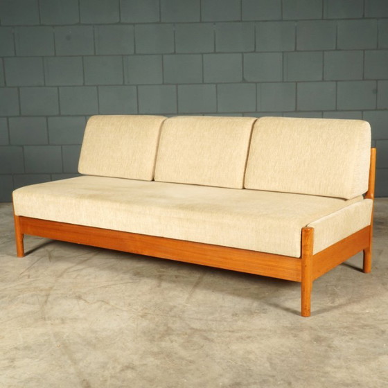 Image 1 of Ensemble de bancs pliants danois – Den Blaa Fabrik – 1960