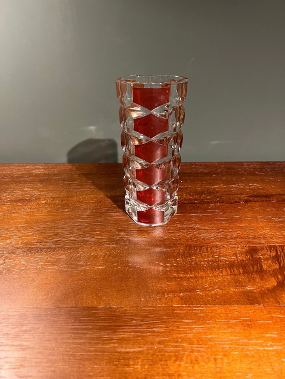 Juego de jarrones Solifleur rojo burdeos de Luminarc, fabricado en Francia en 1960, diseñado por J.G. (photo 6 of 10)