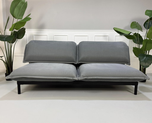 Rolf Benz Nova Designer Sofa Couch Gray Sleeping Function