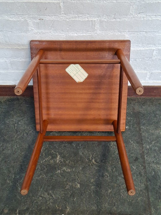 Image 1 of Vintage teak houten bijzettafel, 1960s