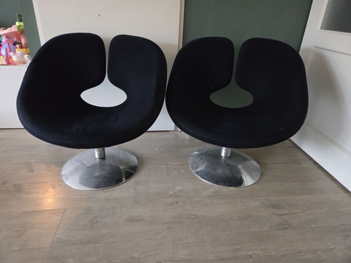 2x Design Stühle