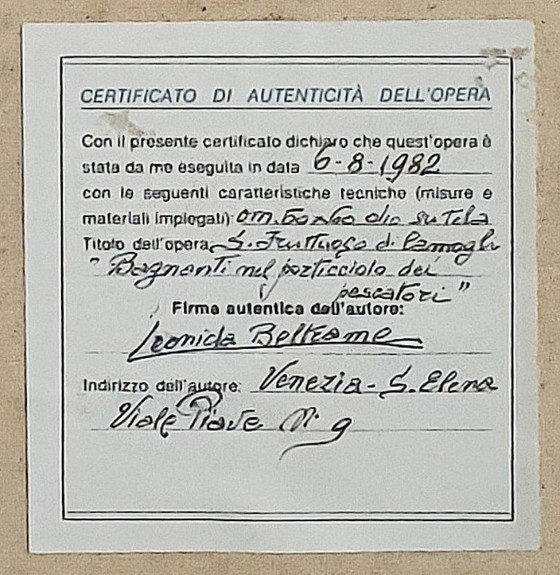 Image 1 of Léonida BELTRAME - San Fruttuoso di Camogli - Master Painting