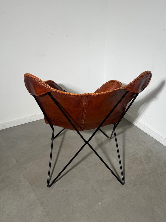 Sillón Lounge Mariposa de Cuero Cognac – Sillones (photo 5 of 5)