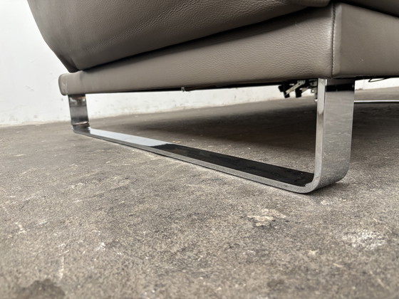 Image 1 of Franz Fertig designer sofa bed leather couch