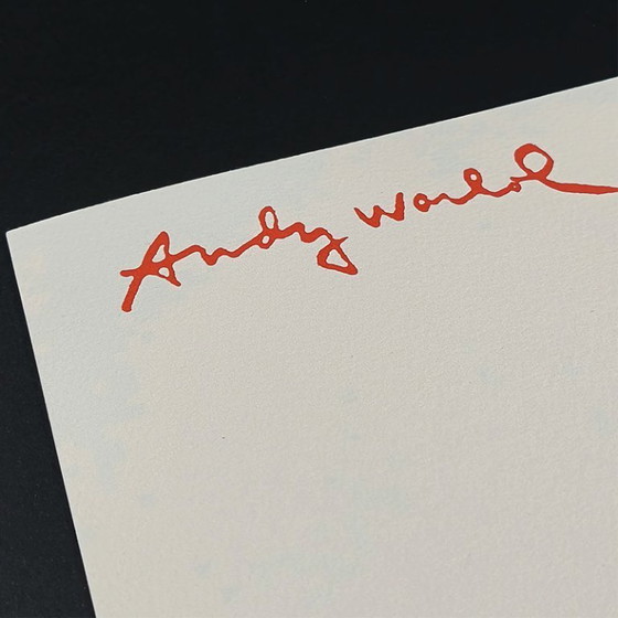 1980s Big Andy Warhol "Muratti Ambassador" Limited Edition Lithograph Numbered in Pencil by CMOA. 60 cm / (photo 3 of 5)