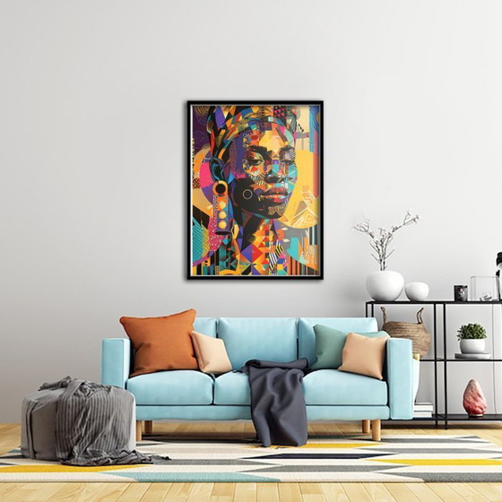 Image 1 of Ana María - Mujer Afro - Litografía del Artista