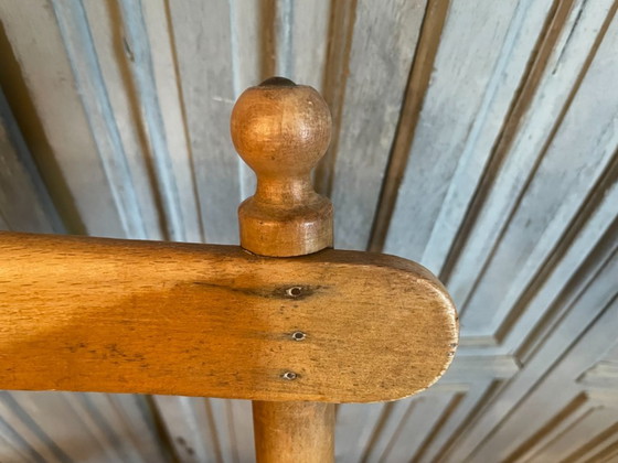 Image 1 of Straordinaria sedia pieghevole in faggio francese antico