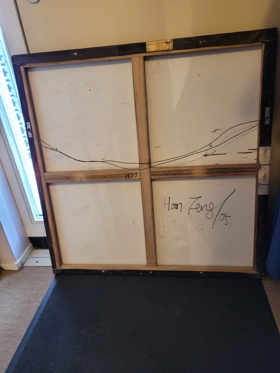 Image 1 of Dipinto ad olio astratto di Han Teng