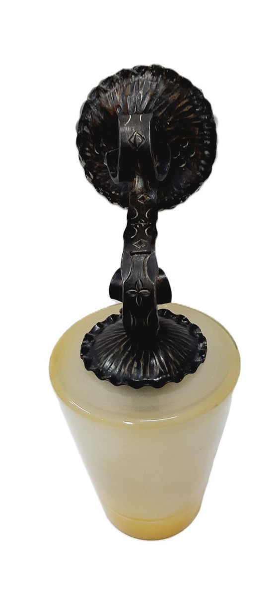 Image 1 of Applique murale électrique vintage en fer forgé