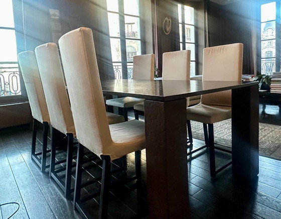 Image 1 of Armani Casa eetkamerset met 6 stoelen