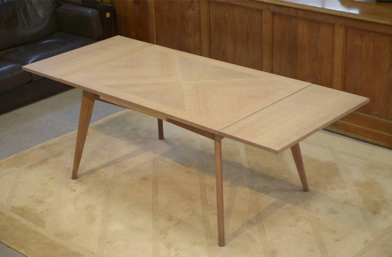 Tisch aus gekalkter Eiche 1960er Jahre – Esstische, Holz, Vintage (photo 12 of 13)