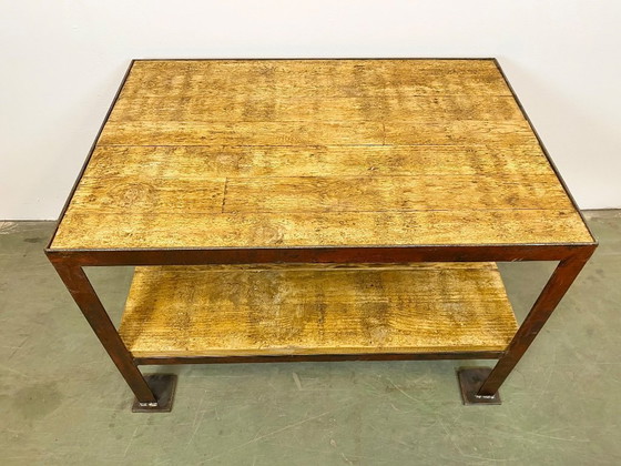 Image 1 of Red Industrial Coffee Table, 1960s