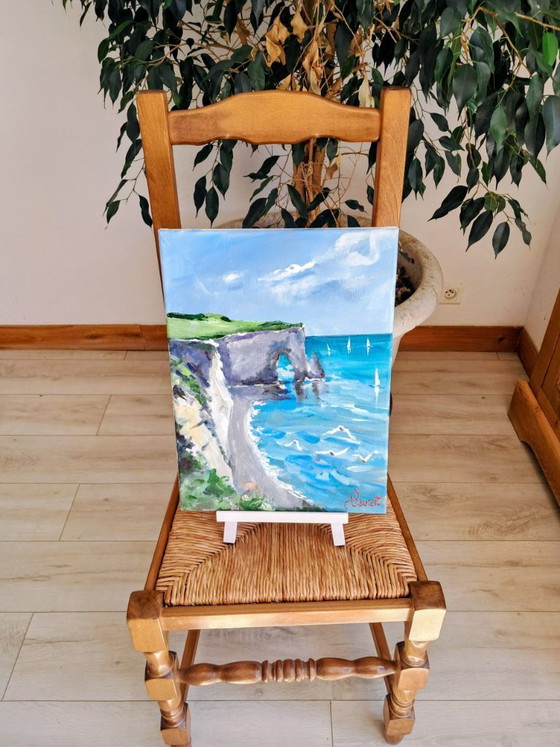Image 1 of Philippe Laurent – ​​Ansicht von Étretat – Gemälde des Künstlers