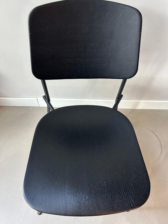 Image 1 of 4x Prostoria Unstrain Esszimmerstühle, Eiche Schwarz