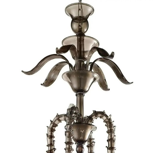 Handcrafted Modern Fumé Murano Glass Chandelier by Simoeng for Simoeng