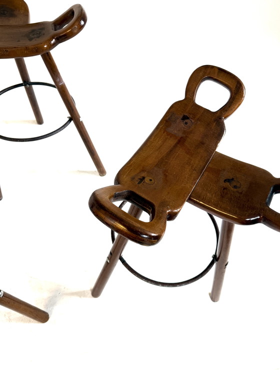 Image 1 of 3 sgabelli da bar vintage 'Marbella', Conoform anni '60