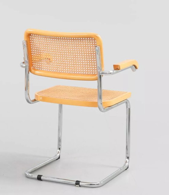 Image 1 of Cesca B64 stoel, naar ontwerp van Marcel Breuer, Italië, jaren 80
