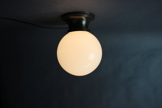 Image 1 of Plafonnier Art Déco en laiton, années 1920