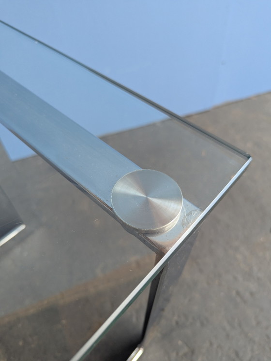 Image 1 of Gebra glass chrome sidetable