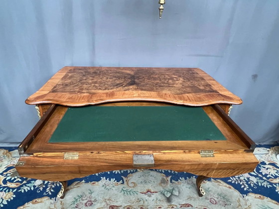 Antiek barok bureau uit Dresden met vijf laden. – Wood (photo 7 of 8)