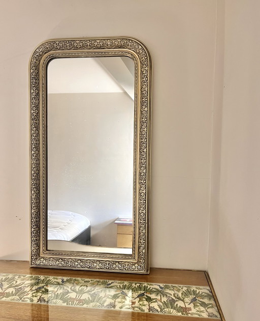 Espejo de mostrador antiguo de lujo 104x56cm