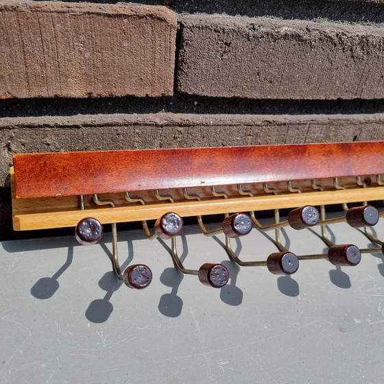 Image 1 of Italiaanse stropdassenhouder ontwerper Ico Parisi voor Fratelli Reguitti, Mid Century, noten-, en beukenhout