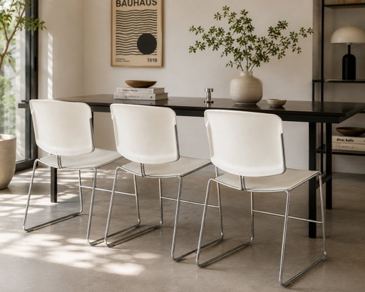 Set van 3 design stoelen by Max Stacker