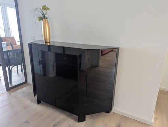 Image 1 of Commode/buffet/haut de commode Interlübke de haute qualité - laque noire piano
