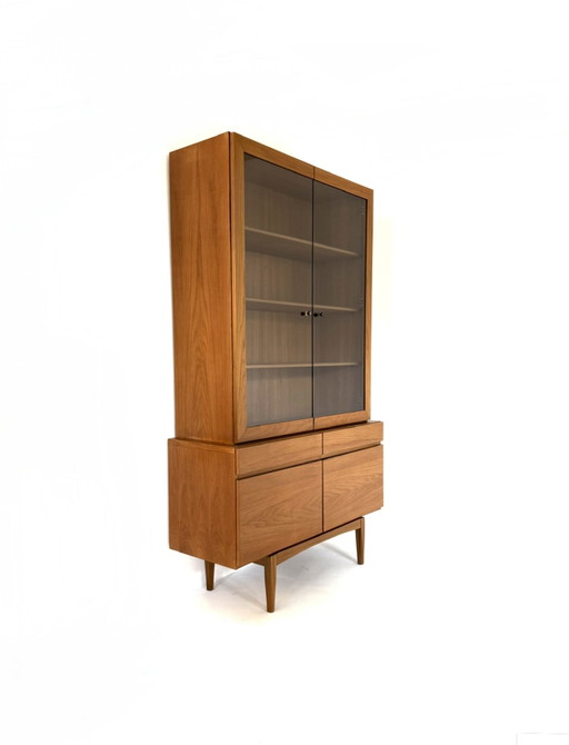 Vintage teakhouten vitrinekast, IB Kofod Larsen, Faarup Møbelfabrik ‘60