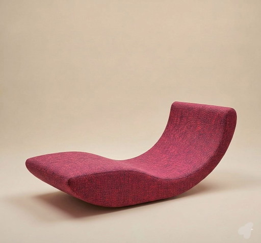 Lettino prendisole esclusivo dal design unico – Pezzo scultoreo di grande impatto visivo, 180 cm