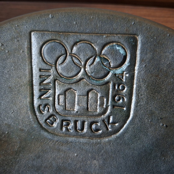 Image 1 of Vintage schaal Olypische Winterspelen Innsbruck 1964