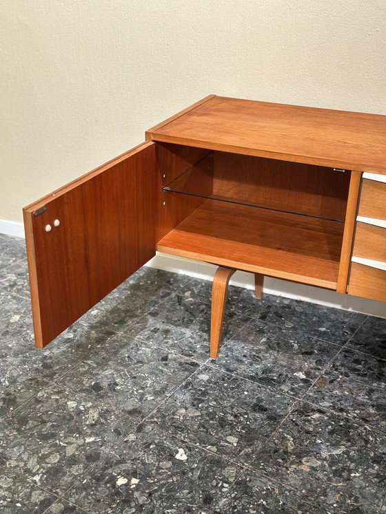 427/K Elm Sideboard for Hellerau – Ehrlich, Plastic, Glass, Modern (photo 6 of 9)