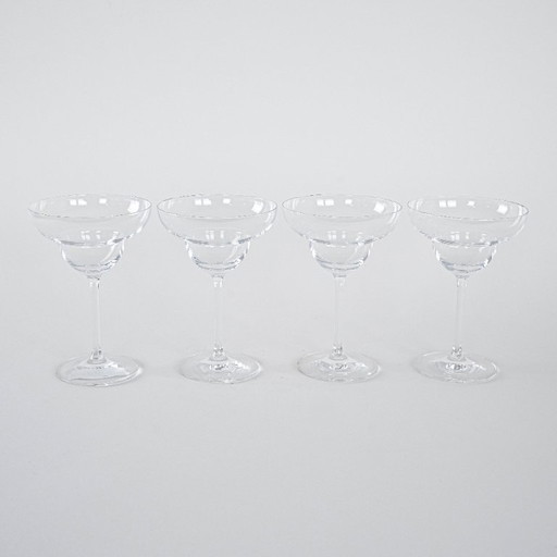 Set of margarita glasses, Danish design, 1970s, manufactured in Denmark
