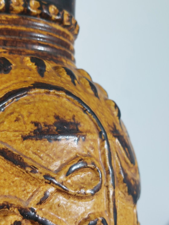 Image 1 of Vaso da terra in ceramica vintage di metà secolo, Bay Keramik, Germania Ovest