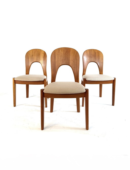 3x restored ‘Morten chairs’, Koefoeds Hornslet ‘70