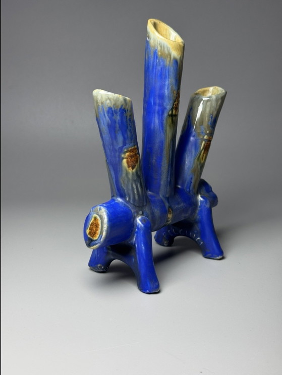 Art Deco Pique-Fleurs by Faïencerie de Thulin, Belgium – Vases, Ceramic (photo 6 of 12)