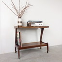 Vintage Louis Van Teeffelen Side Table Trolley Record Player Cabinet