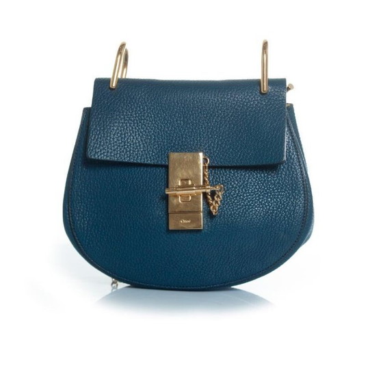 Image 1 of Chloe, blaue Leder-Drew-Tasche